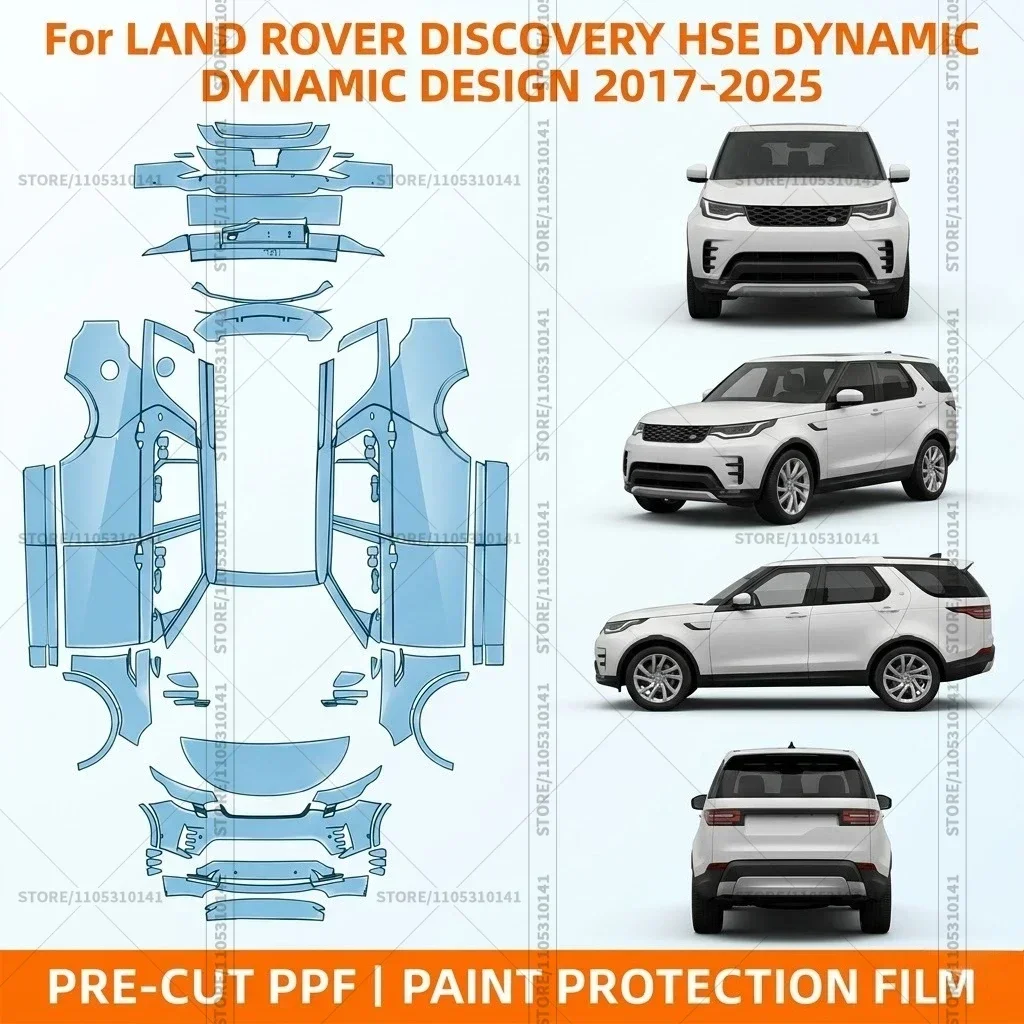 

Pre-Cut Paint Protection Film PPF Transparent Bumper Clear Car Film For Land Rover Discovery HSE Dynamic DynamicDesign 2017-2025