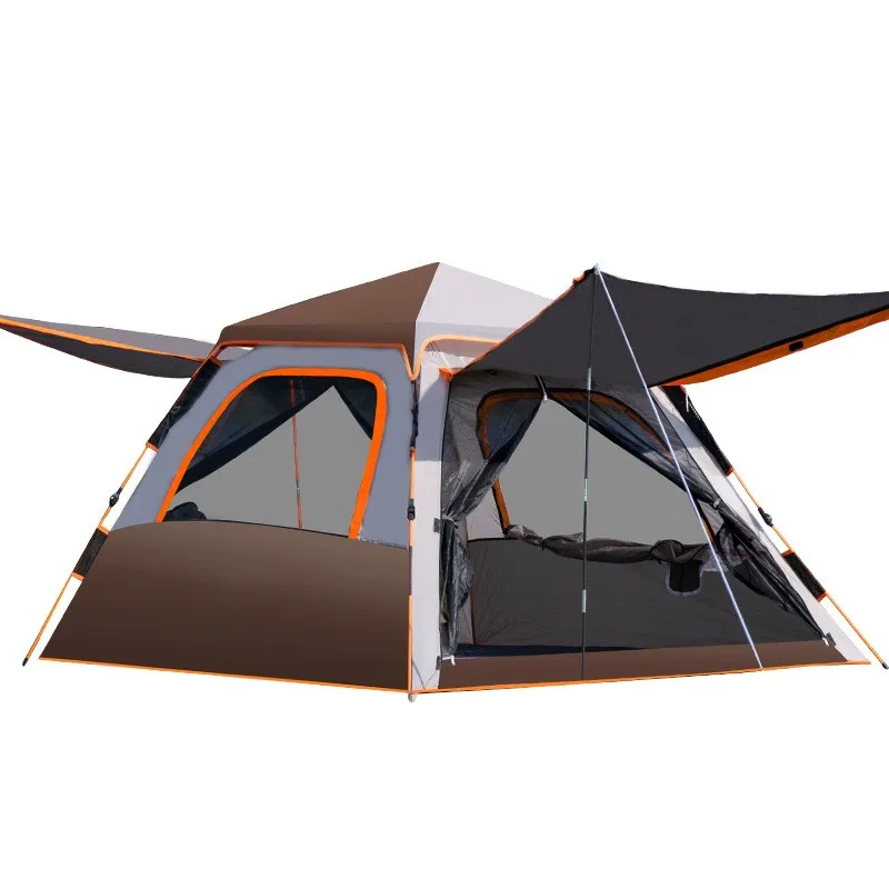 

Автоматическая кемпинговая палатка на 3-4 человек, водонепроницаемая уличная палатка, Пляжная палатка с защитой от УФ излучения