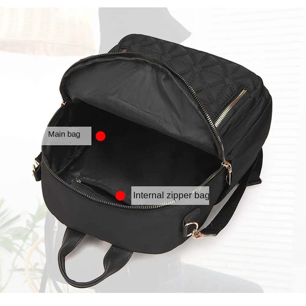 New Nylon Backpack Multifunctional Large Capacity Shoulder Bag Travel Bag Women