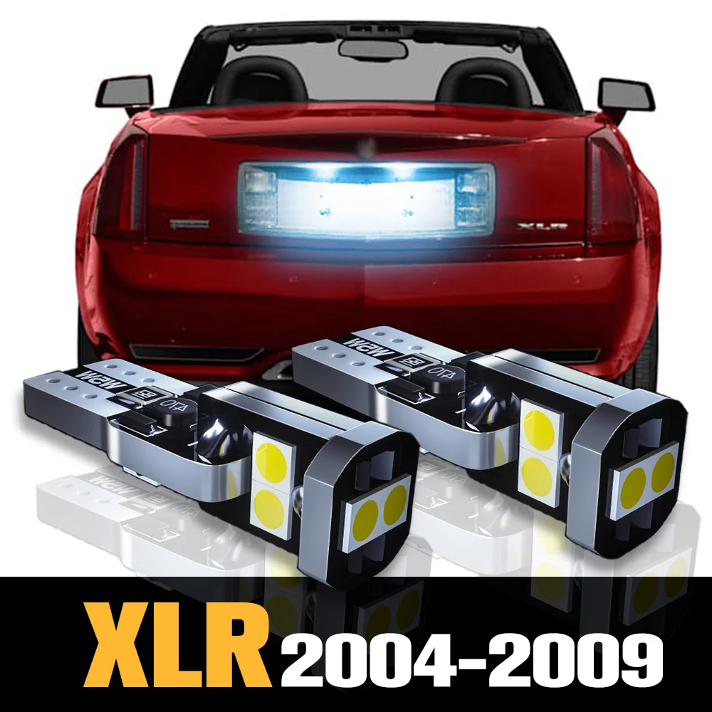 

2pcs Canbus LED License Plate Light Lamp Accessories For Cadillac XLR 2004 2005 2006 2007 2008 2009