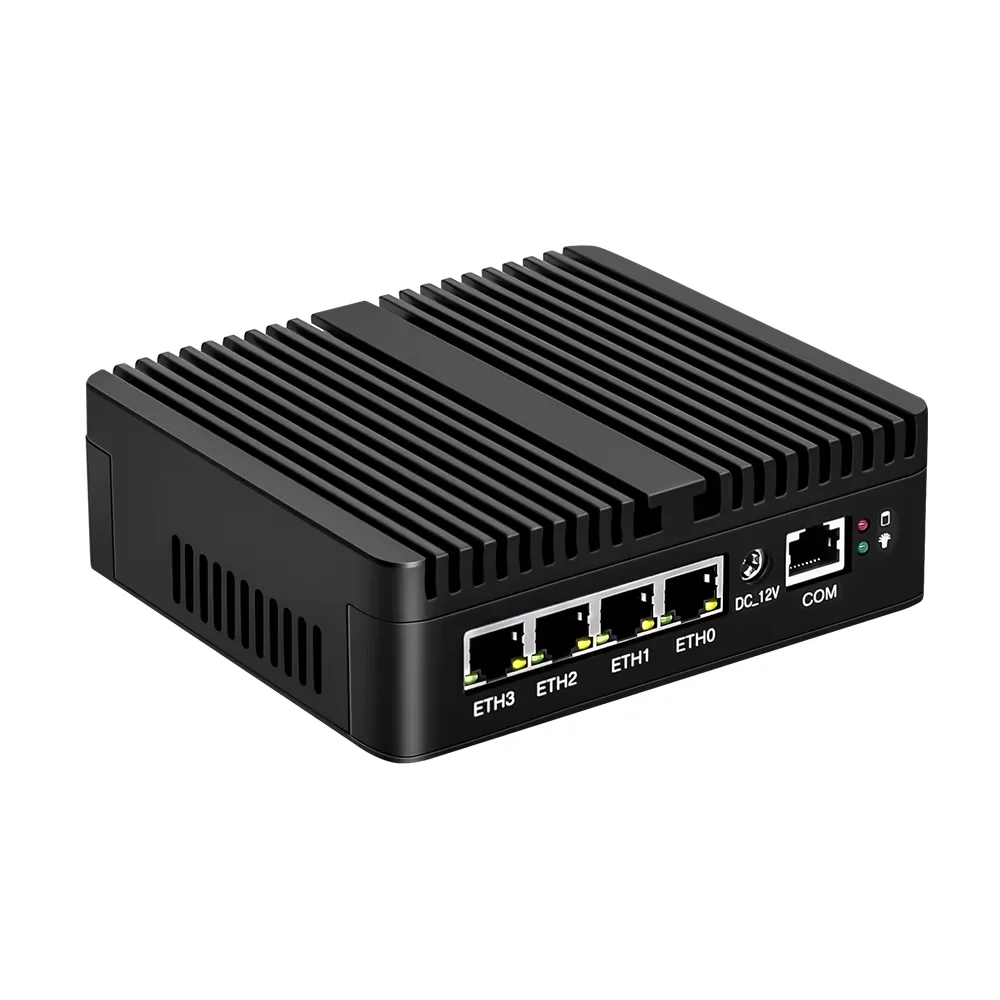 Fanless Soft Router N100 DDR5 Celeron N6000 4*Intel I226 2.5GbE