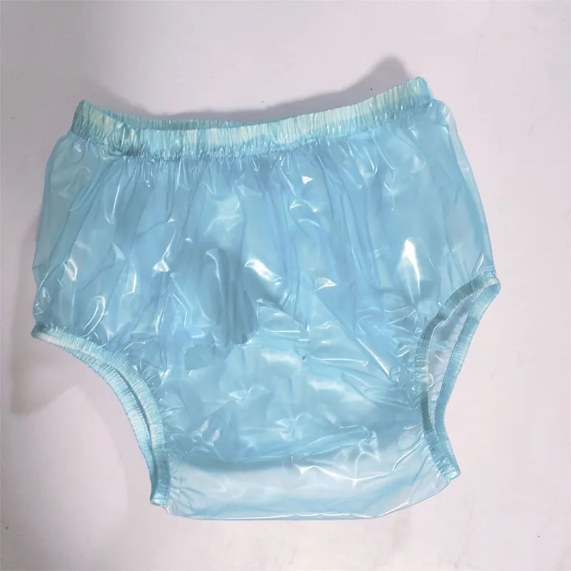 PVC Plastic Transparent Pants Sexy Unisex Underpants ABDL