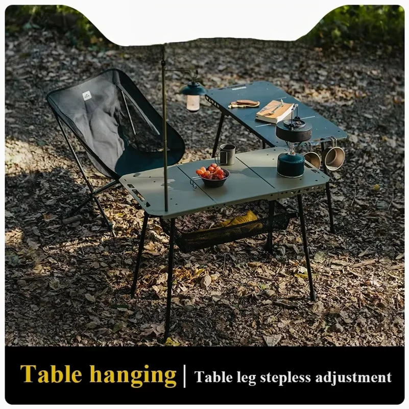Table Camping Multifunctional Tactical Table Height Adjustable Desk Kitchen Folding Table BBQ Picnic