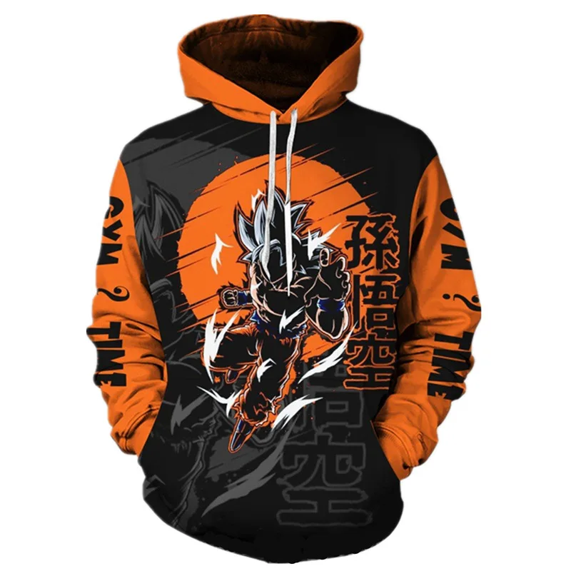 Classic Anime Dragon Ball Son Goku Saiyan Kakarotto Cosplay Hoodies 3D Print Sweatshirt Unisex Pullover Jacket Coat Sportswear