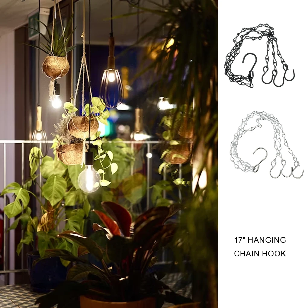 Flower Pot Hanging Chain - Compact Size Space Saving Organize Efficiently Multi-purpose Basket Chain