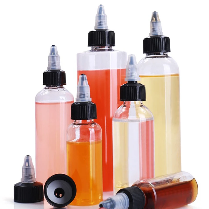 5-250ml Squeeze Dropper Bottles Plastic Eye Drop Bottle Twist Top Cap Liquid Paint Ink Dispenser Glue Applicator10ml 50ml 100ml