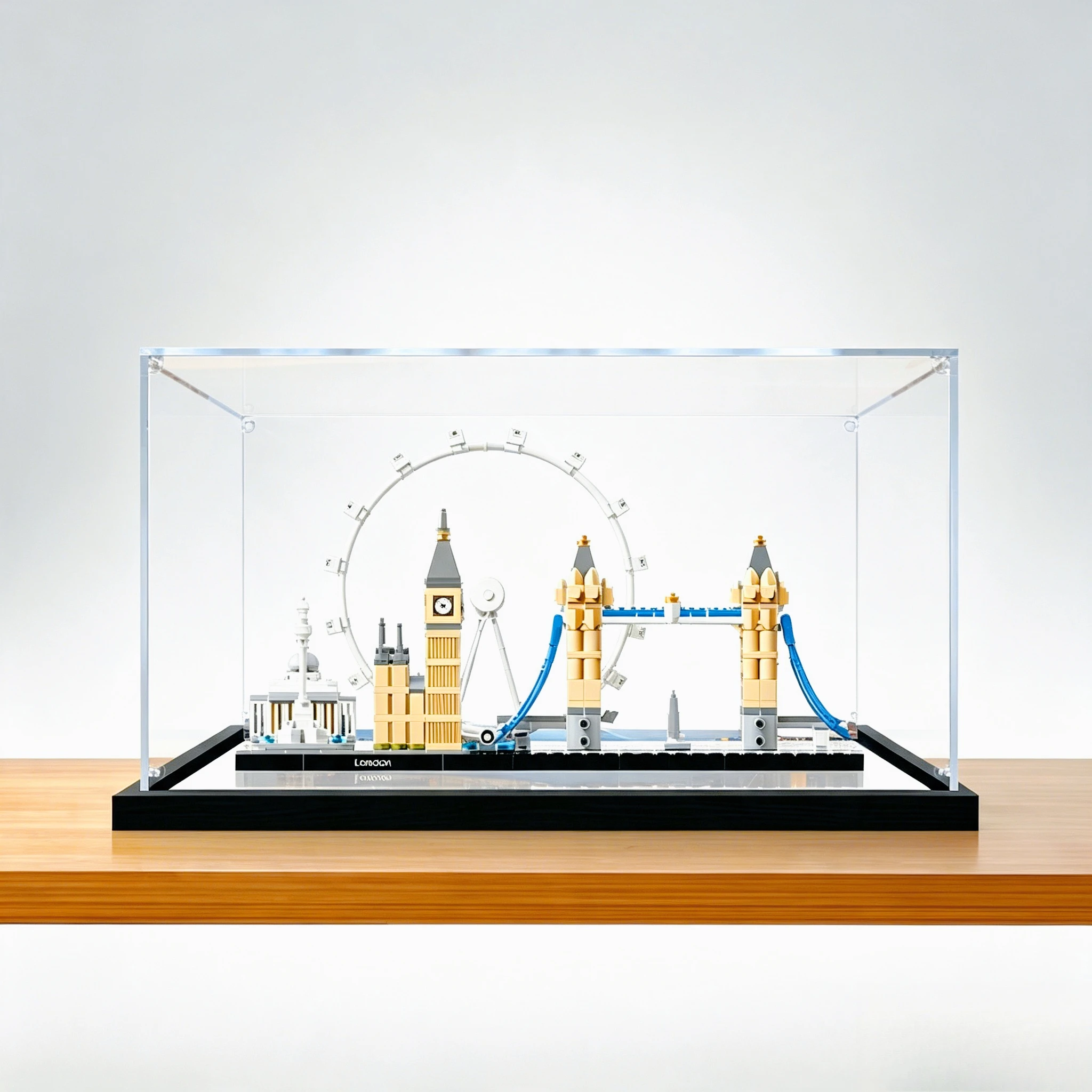 3MM Dustproof Acrylic Display Case For Lego 21034 London Skyline Building Model Display Box(Excluding the building models)