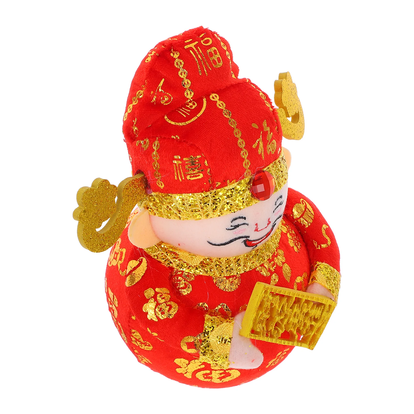 

God of Wealth Ornament Lucky Prosperity Statue Feng Shui Decoration for Chinese New Year Desktop Car Dashboard Fortune