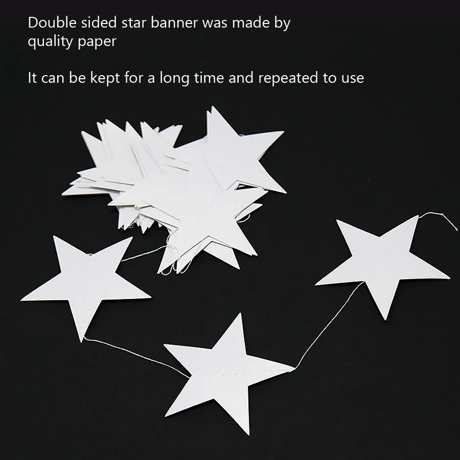 4 متر 7 سنتيمتر الساطع ستار ورقة قطرة جارلاند راية الذهب الفضة الرايات راية للطفل دش الاطفال غرفة الزفاف شنقا الديكور #4