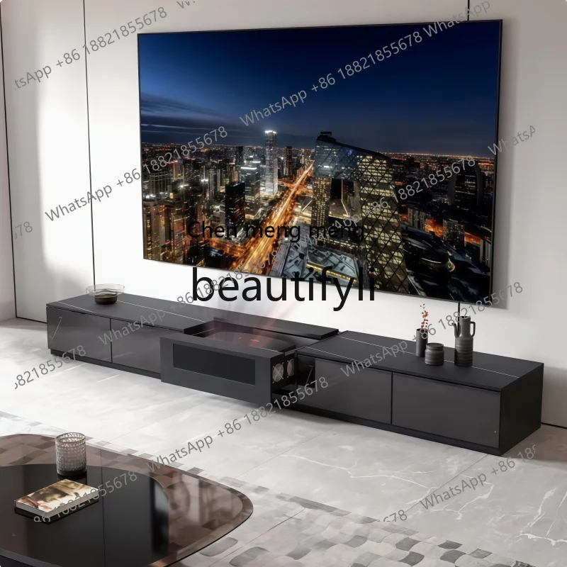 N178 88/100/120 inch intelligent hidden electric telescopic cabinet floor-to-ceiling laser TV cabinet