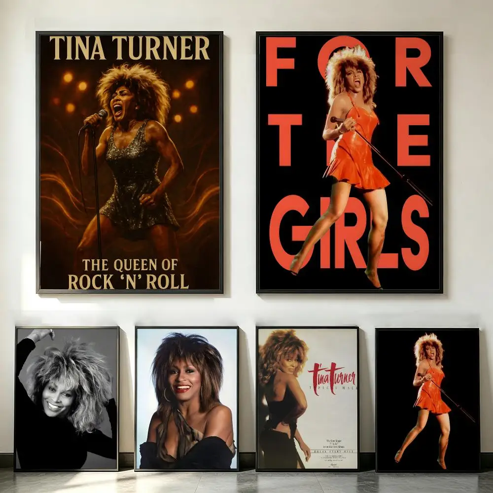 music Tina Turner Poster Poster HD Trendy SelfAdhesive Wall Art Print For Living Room Bedroom Dorm Office Home Gift