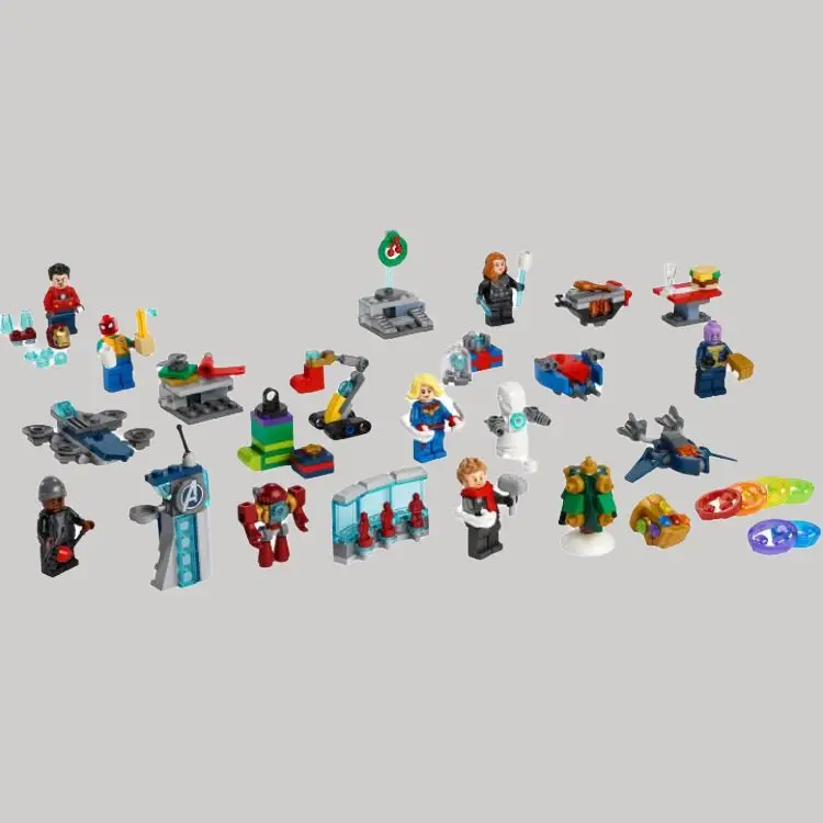 LEGO Spider Man, Thor God Of Thunder, Captain Marvel, Black Widow Marvel Superhero Building Blocks 0 300pcs 76196 view 4