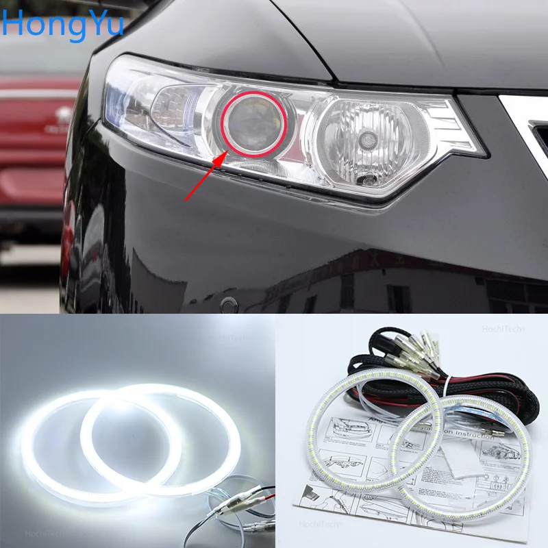 Smd Led Angel Eyes Kit Excellent Ultra Bright Illumination DRL Daytime Running Lights for Honda SPIRIOR 2009 2010 2011 2012 2013