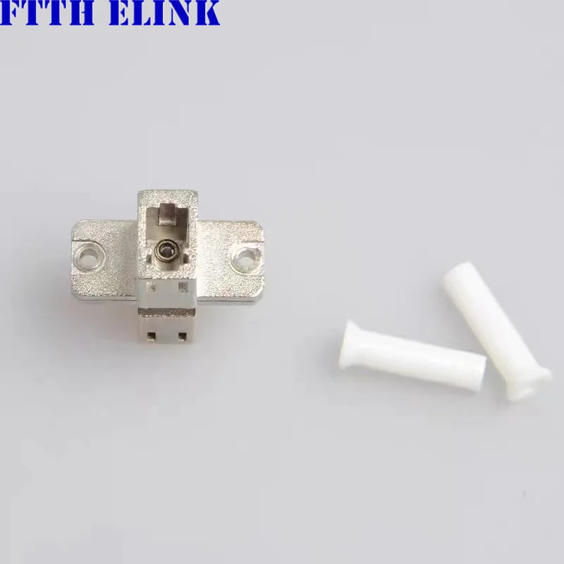 محول بسيط LC مع شفة معدنية ، مقرنة الألياف البصرية ، حاوية بلاستيكية زرقاء ، خضراء ، LCAPC ، ftthELINK ، 50