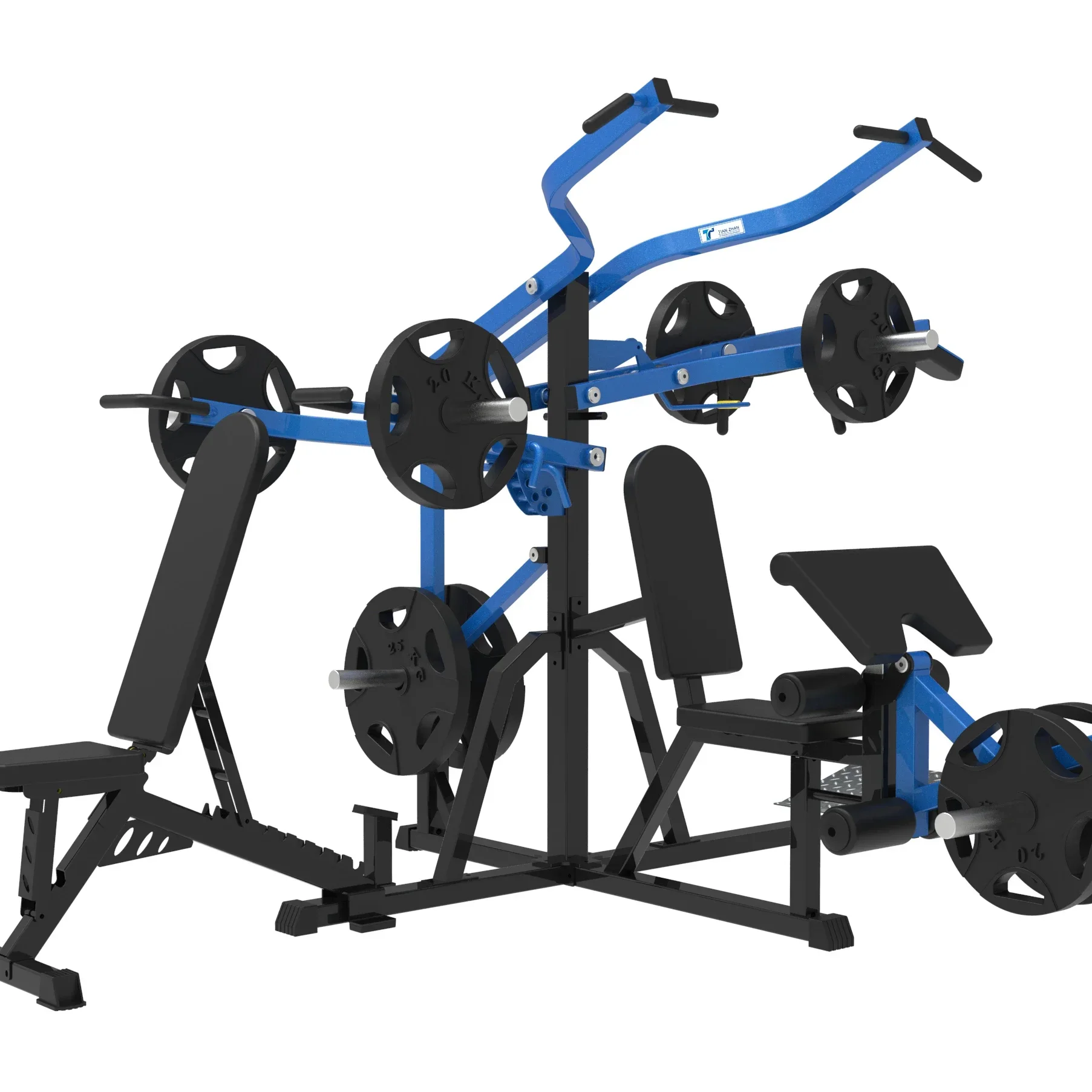 Smith Machine Body Building Equipment Multi Station Home Gym Multi Gym 3 Station