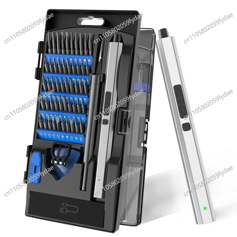 New Transparent Shell 62-in-1 Small Precision Small Electric Screwdriver Set Hand-integrated Rechargeable with Torque