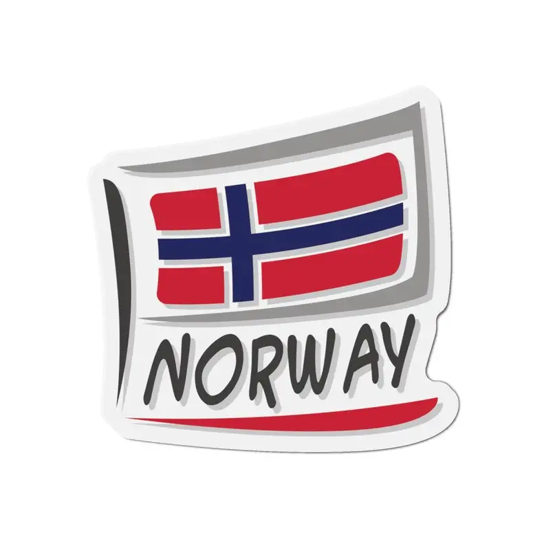 Norway Flag Norwegian Pride PVC Vinyl Sticker For Vehicle Window And Luggage Symbol And Message Decoration Decal