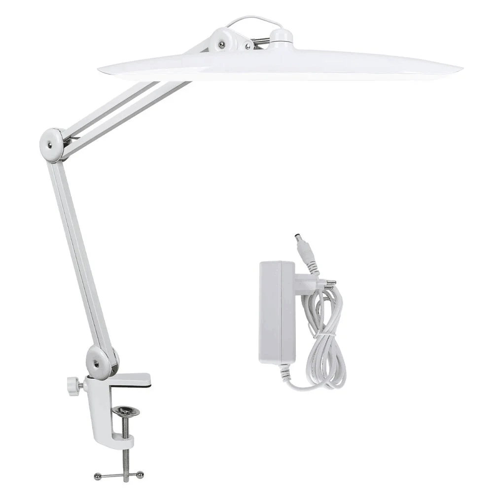 LED-taakbureaulamp 19 inch metalen zwenkarm oogverzorgende wimperextensions lamp 117 stuks LED's voor nagelambachten leeshoofd werklamp