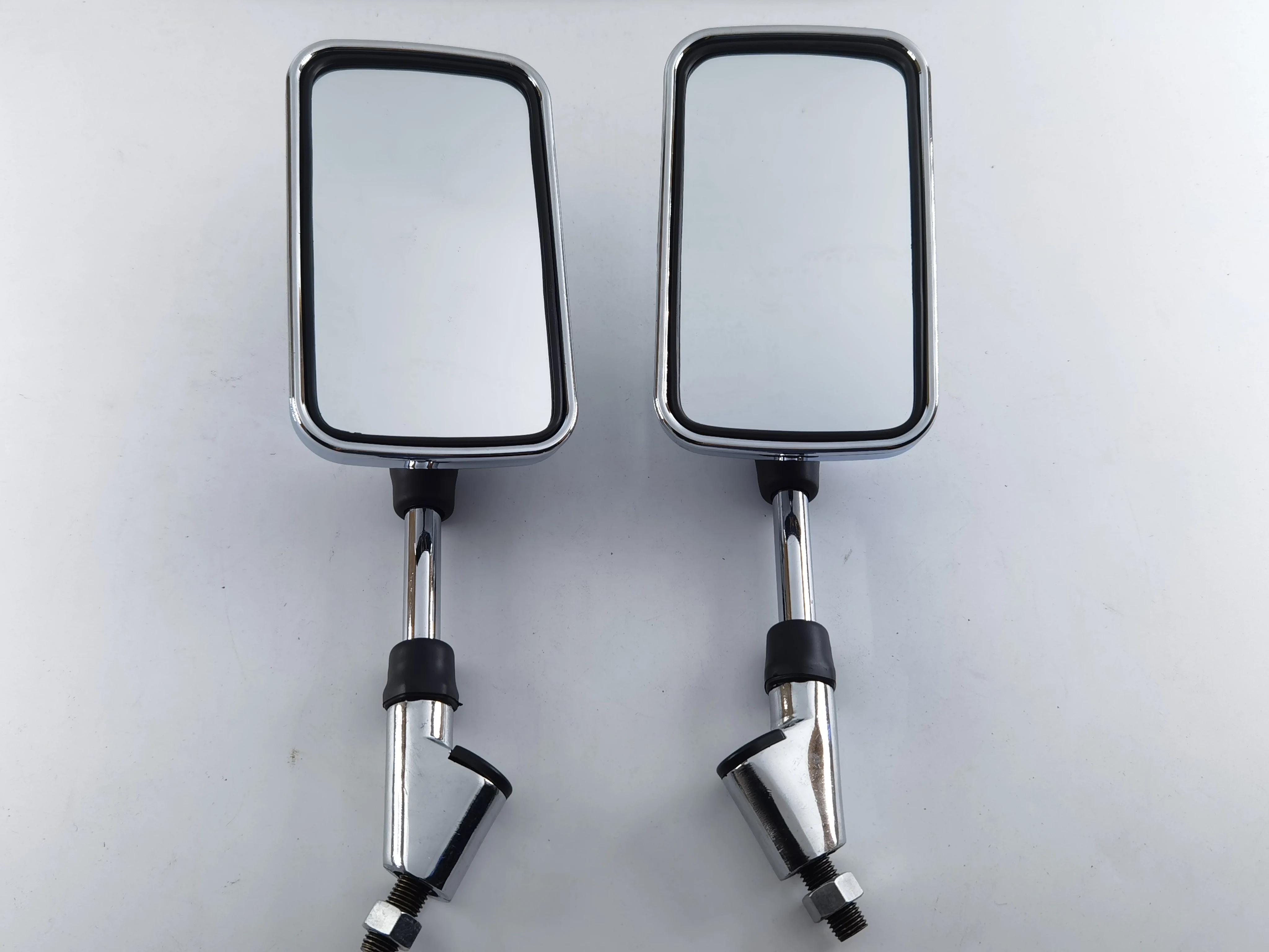 for Harley Honda Suzuki Yamaha Kawasaki Chopper Pair 10mm Universal Motorcycle Rearview Mirror Handle Bar Side Mirrors