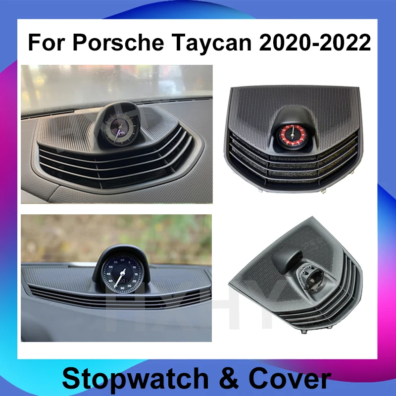 Car Dashboard Stopwatch Decoration Clock Time For Porsche Taycan 2020-2022 Support Sport Chrono Interior Center Electronic Meter