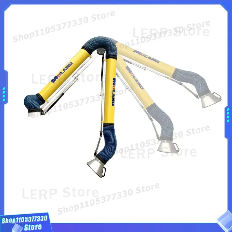 Adjustable Fume Extraction Arm for Welding Smoke Dust Collection Flexible Exhaust Pipe Industrial Air Purifier Ventilation