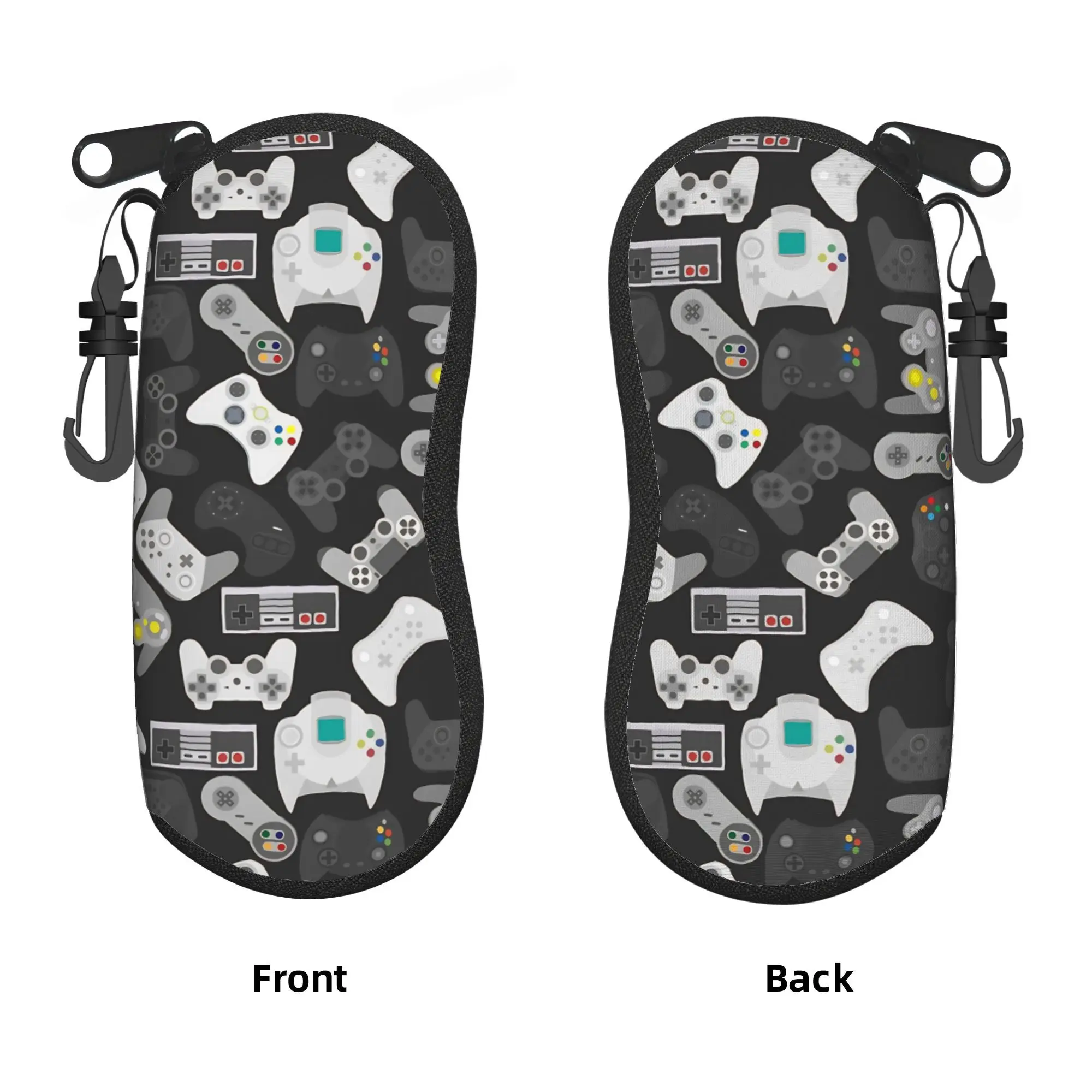 Video Game Controller Glasses Case Cover  Travel Sunglasses Case For Men Women Fashion Eyewear Storage Key Chain Glasses Box