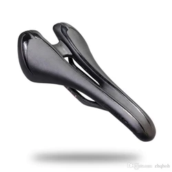 2023 New Design Lightweight Hollow Saddle Full Carbon Fiber Rail EVO Sponge Mtb Road Bike Saddle Bicycle Seat 130g