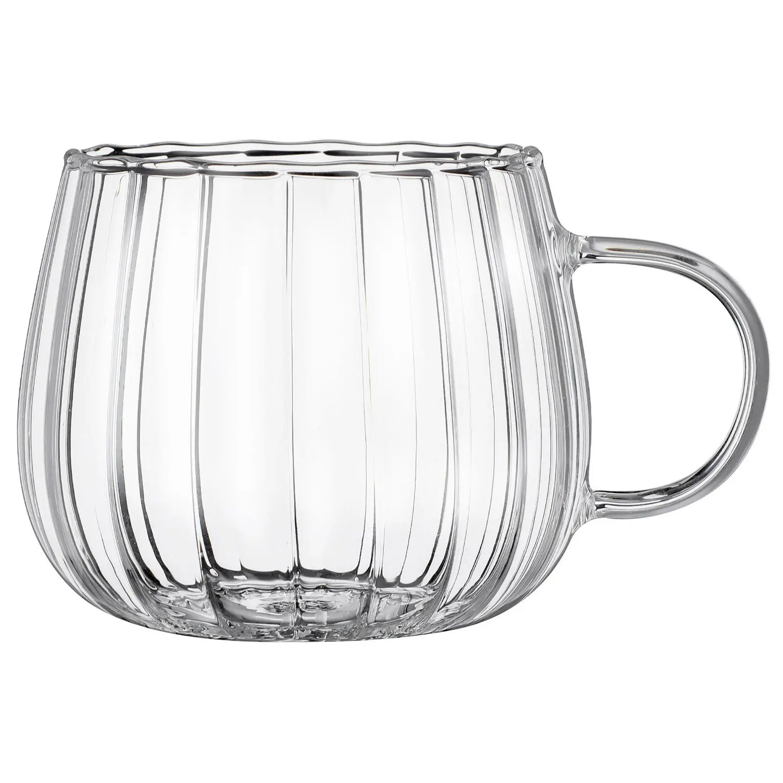 Clear Glass Coffee Cup Large Capacity Transparent Coffee Mug for Tea Milk Juice Home Kitchen Water Glass Milk Cup