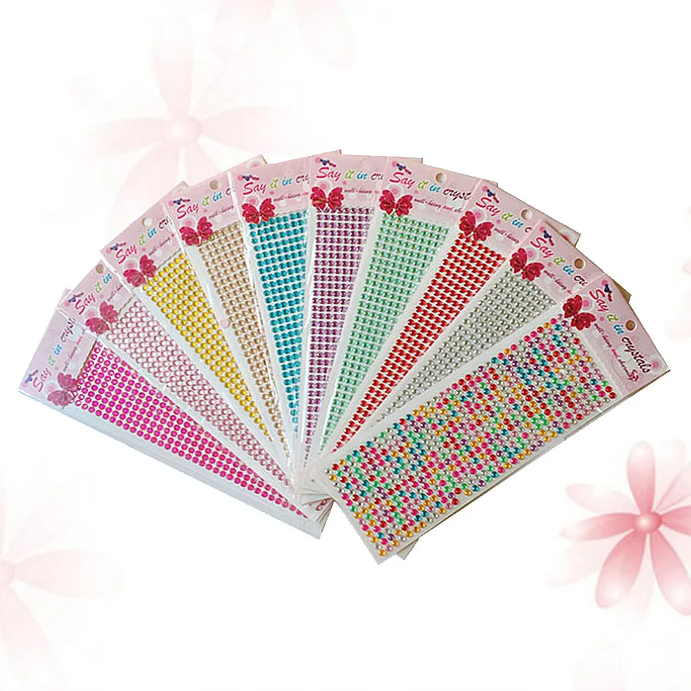 

5Pcs Assorted Color Acrylic Half Round Pearl Stickers with Strong Adhesive Back for DIY Crafts Phone Decoration Face Art Party