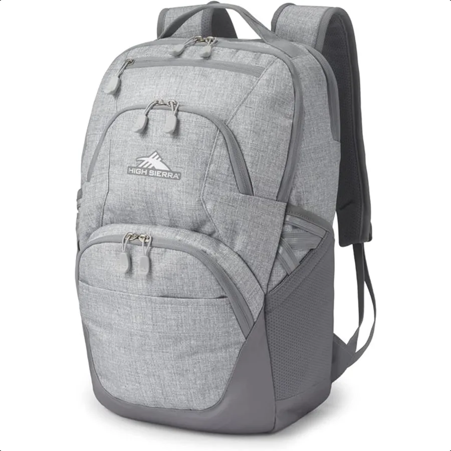 

Swoop SG Backpack Travel or Work Laptop Bookbag with Drop Protection Pocket and Tablet Sleeve One Size Sier Heather