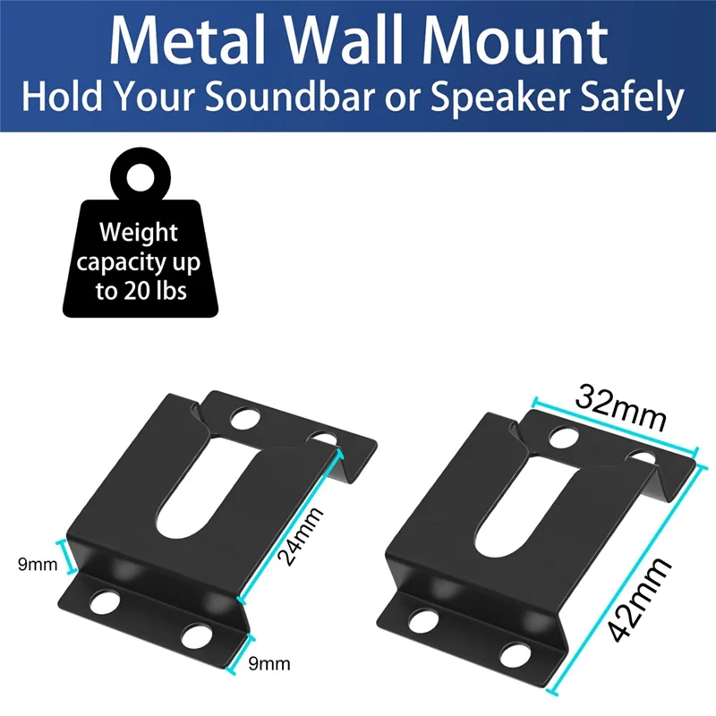 1Pair Wall Mount Br… - image
