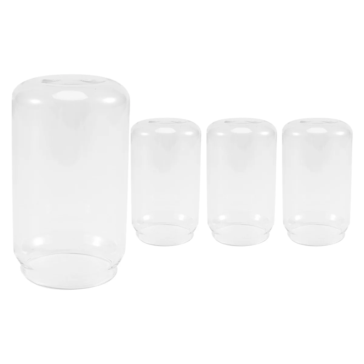 4 Pack Can Shape Glass Fashion Water Milk Juice Simple Juice Cup Beer Glass Shake Glass Dessert Cup Cola Mug, 400ML