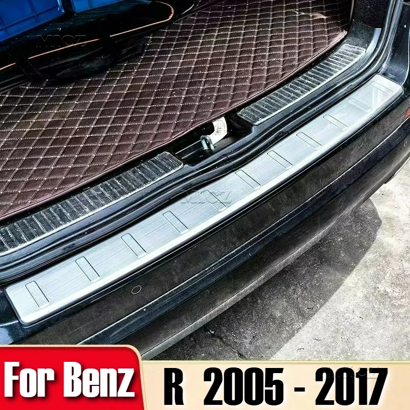 For Benz R Class R300 R350 R400 R450 2005 - 2017 Car Styling 4PCS Stainless Steel Door Sill Scuff Plate Protector
