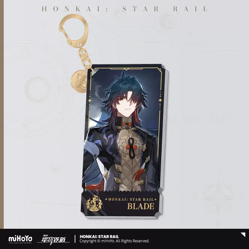 Sunsyea Official Honkai Star Rail Merch From miHoYo Blade Keychain Pendant Anime Collection