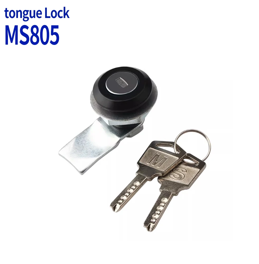 MS805 Cylinder Lock Switch Electrical Instrument Cabinet Door Dustproof Rotating Tongue Lock Cabinet Door Lock Distribution Box