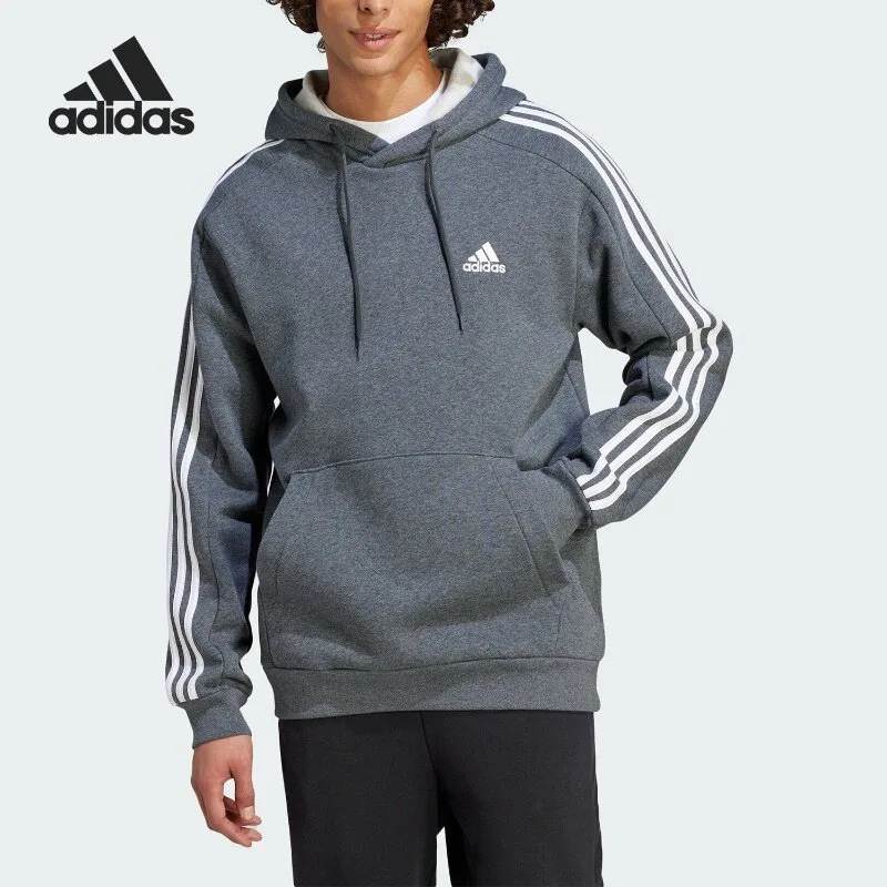Adidas Button Detail Crew Sweatshirt Business Casual Minimal Commute Neutral Long Sleeve TopIJ6475 1PCS