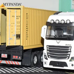 1:36 Diecast Alloy Truck Head Model Toy Container Truck Pull Back With Light Engineering Transport Vehicle Boy Toys For Children