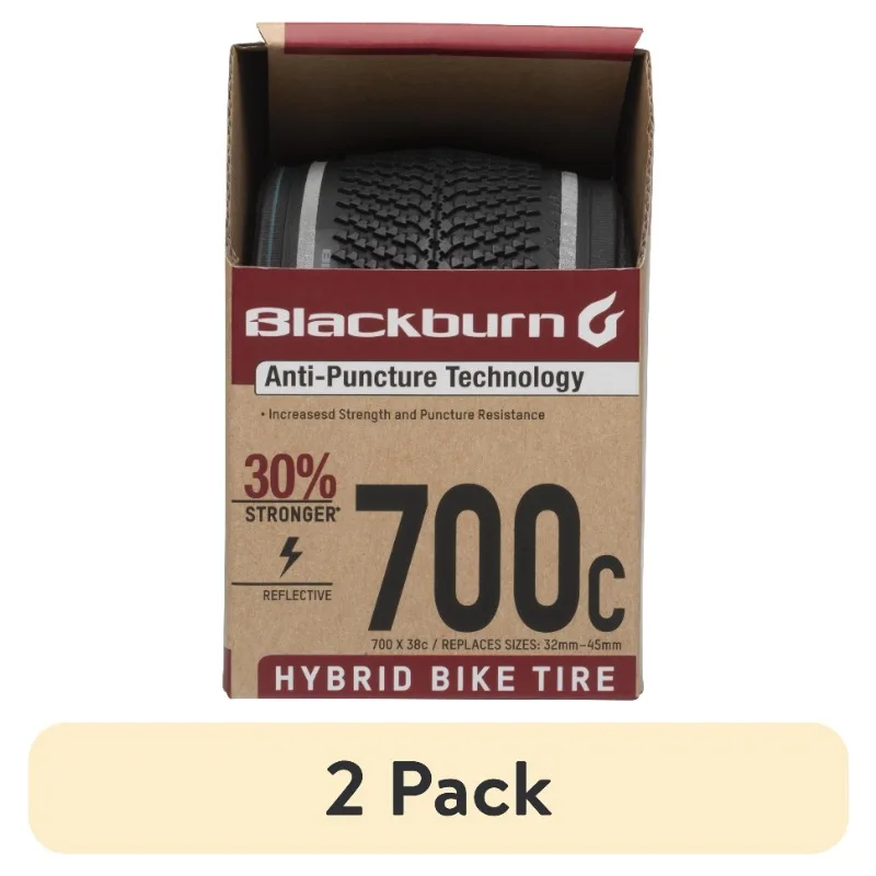 

(2/3pack) Blackburn Hybrid Bike Tire 700c x 38c, Black