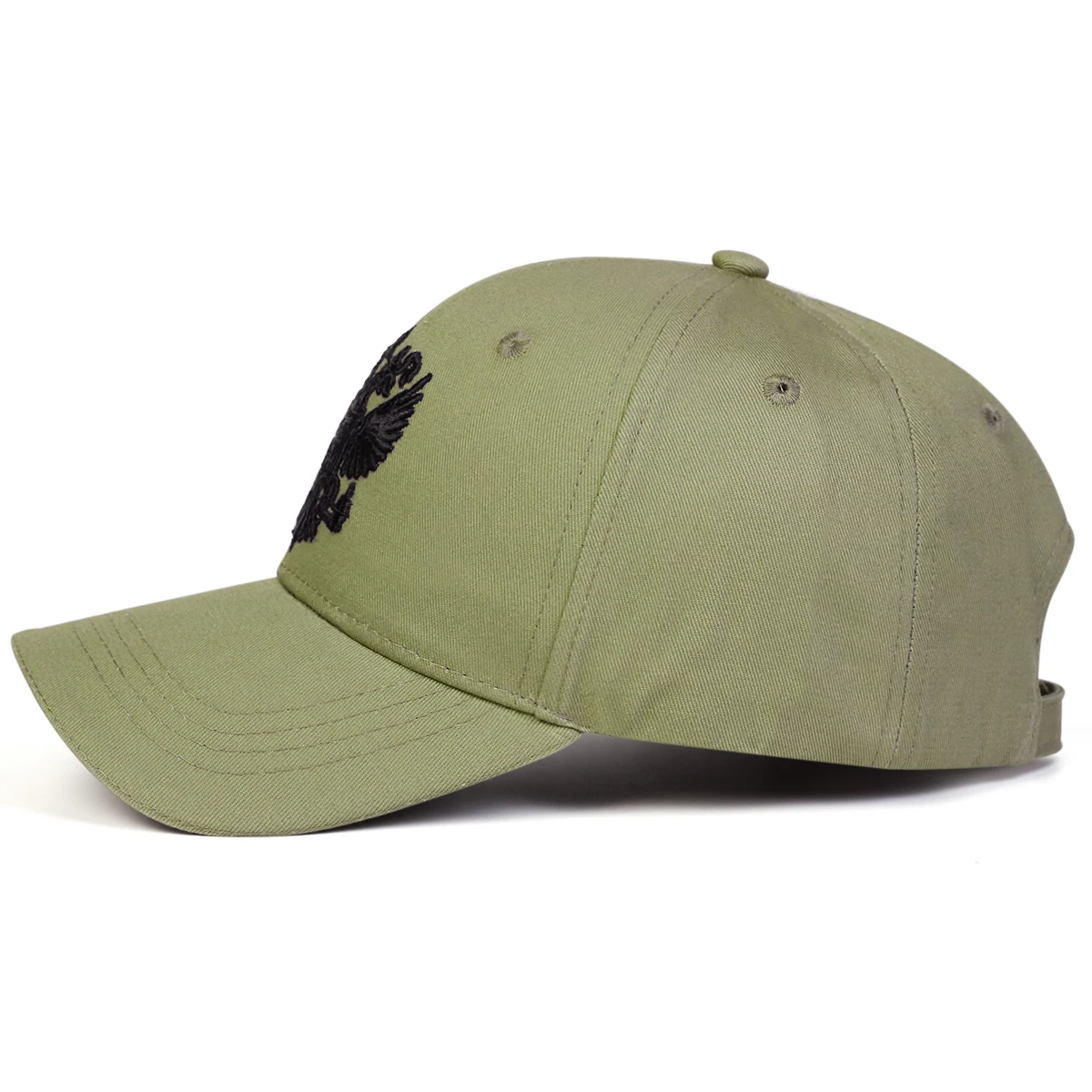 Unisex-Baseballmützen mit doppelköpfigem Adler-Stickerei, für Frühling und Herbst, für den Außenbereich, verstellbare Freizeithüte, Sonnenschutzhut, Sportkappe – Detail 6