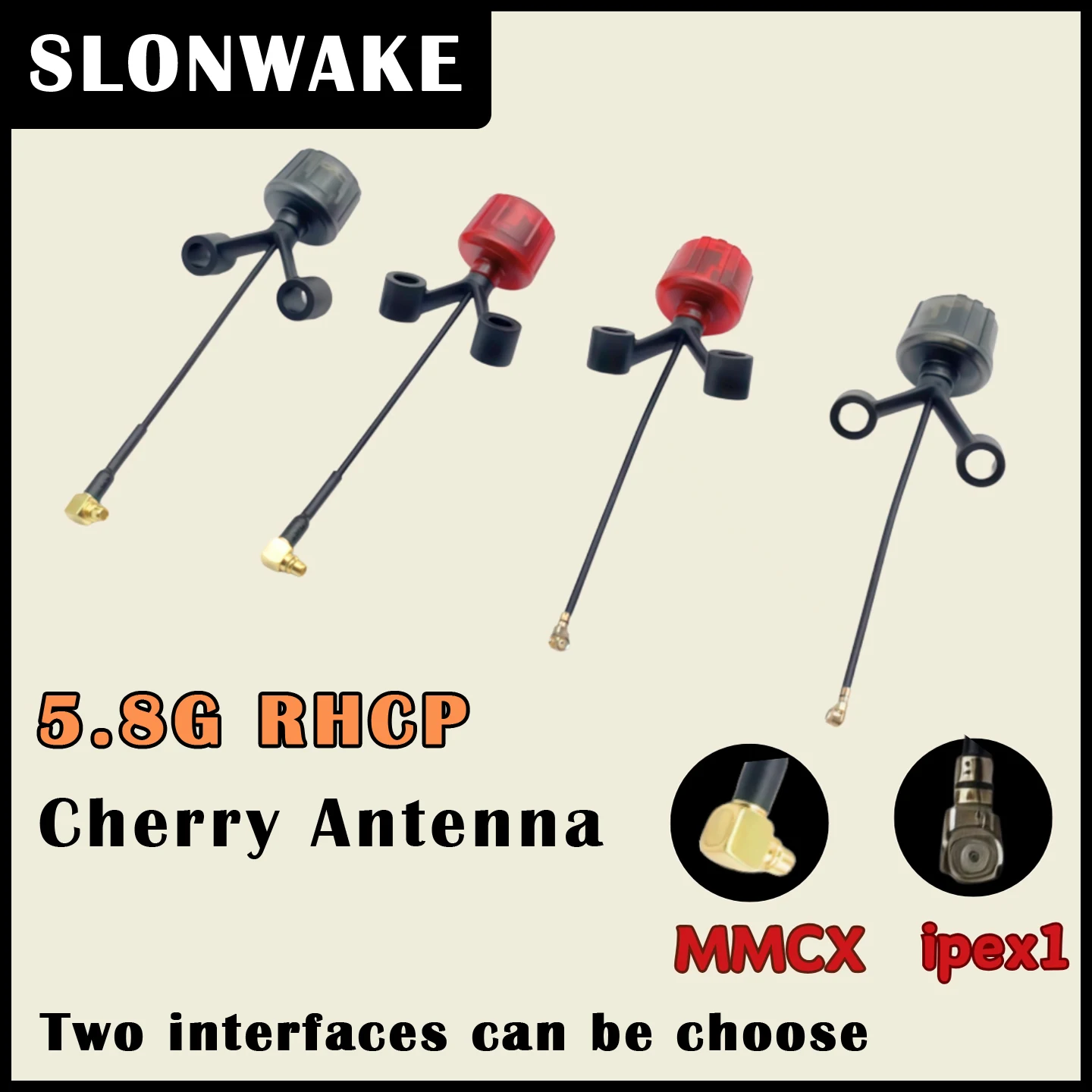 5.8Ghz UFL/ipex1/MMCX Stubby Antenna with Holder RHCP for FPV Drone Transmitter Caddx VISTA Polar Nebula Digital HD FPV System