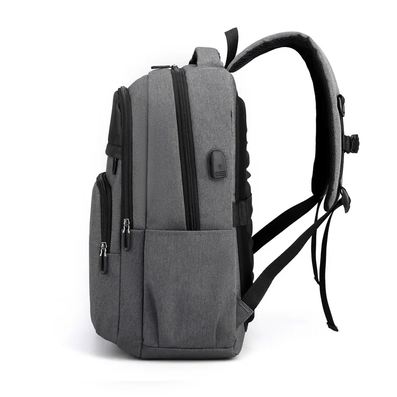 Imagem -02 - Masculino Mochila 15.6 Polegada Portátil Mochila à Prova Dusb Água Usb de Carregamento Bolsas de Escola Grande Capacidade Bolsa de Viagem de Negócios