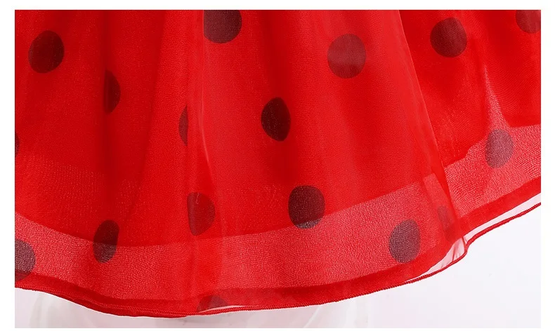 فستان أميرة للأطفال بعقدة حمراء ، ملابس كرنفال تنكرية ، ملابس طفلة ، حفلة عيد ميلاد ، جديد