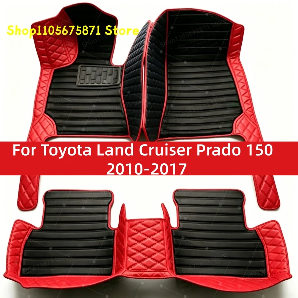 Custom Car Floor Mats Fit For Toyota Land Cruiser Prado 150 2017 2016 2015 2014 2013 2012 Car Mat Accessories Mats Carpets