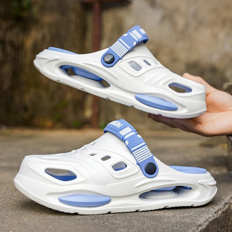 Men Slippers Outdoor Leisure Indoor Bath Non-slip Sandals Flip Flops Casual Beach EVA Slides Luxury Light Home Unisex Platform image 2