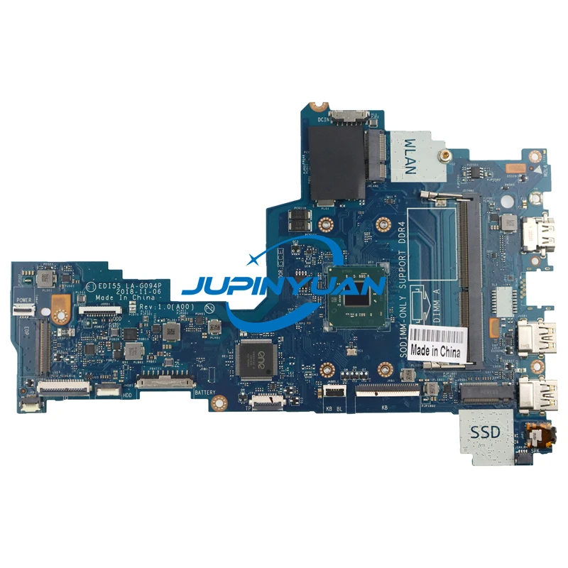 

LA-G094P For Dell Inspiron 3482 3582 Laptop Motherboard CPU N4000 CN-06P8X8 6P8X8 100%Test OK