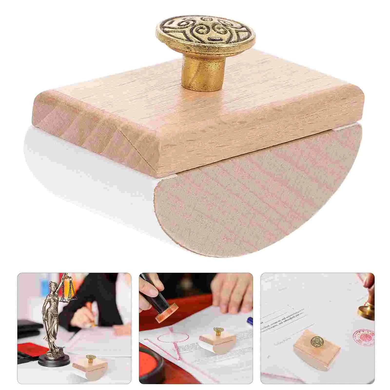 

Pens Paper Ink Absorber Tools Craft Rocker Blotter Wooden Quick Drying Office Note Pad