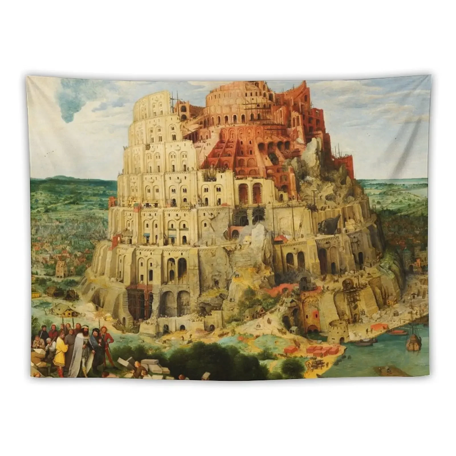 The Tower of Babel |Pieter Bruegel the Elder HD The (Great) Tower of Babel, High Definition Photography Tapestry