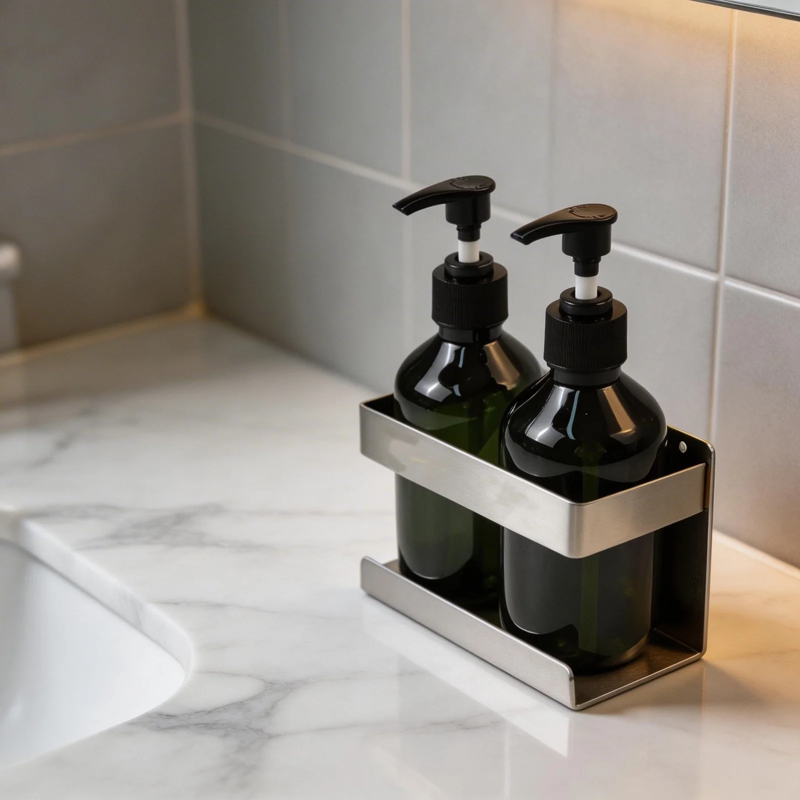 Bathroom Kitchen Pump for Bottle Manual Pump for Bottle For Bathroom Bathroom Organization 20x7x16.5cm Aesthetic Green Bottle