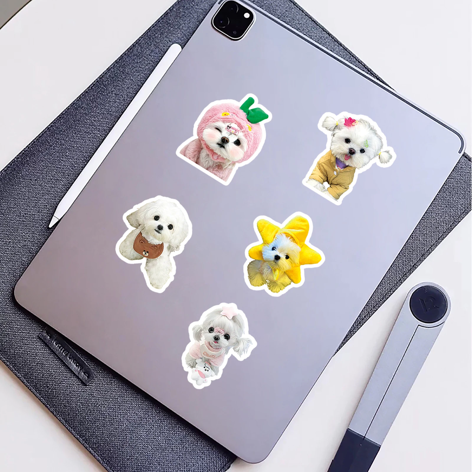 100 Cartoon Cute Maltese Kawaii Dog Graffiti Stickers Suitcase Laptop Guitar Skateboard Personalized Decoration Stickers