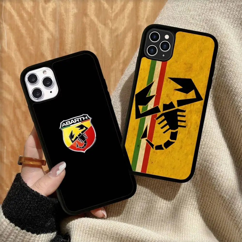 

ABARTH Italy Car Phone Case For IPhone 17 16 15 14 13 Plus 12 11 Pro Max PC+TPU Cases Back Cover